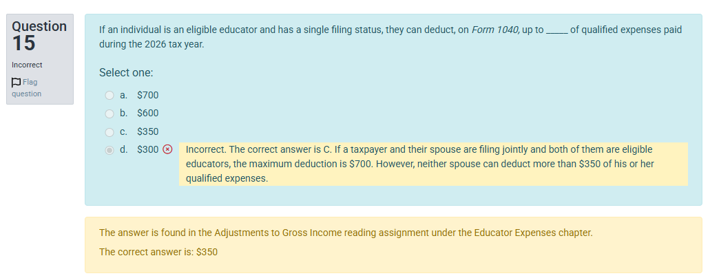 Topic 2, Quiz, question 15. Correct answer does not reflect the information given in the reading assignment.